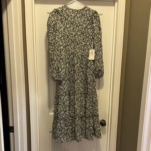 Green Floral Tuckernuck Hyacinth house Dress XXS